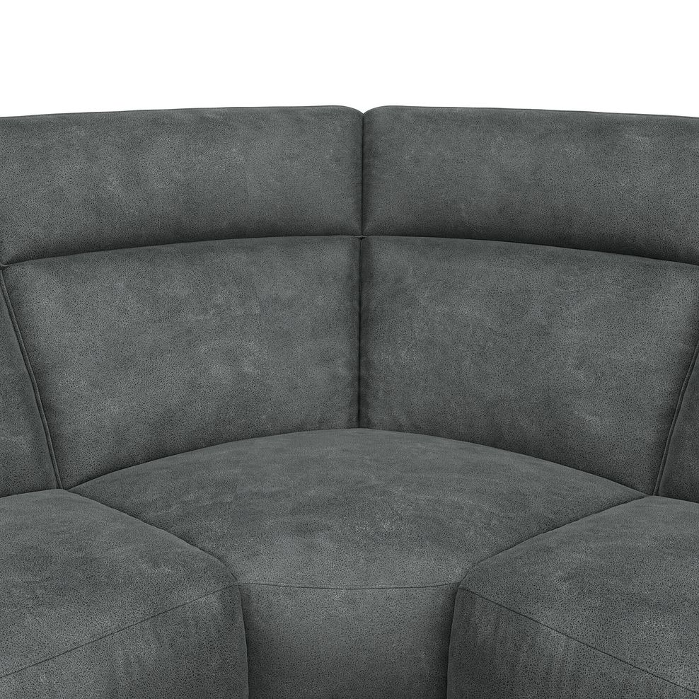 Emerson Right Hand Corner Sofa in Miller Grey Fabric 7