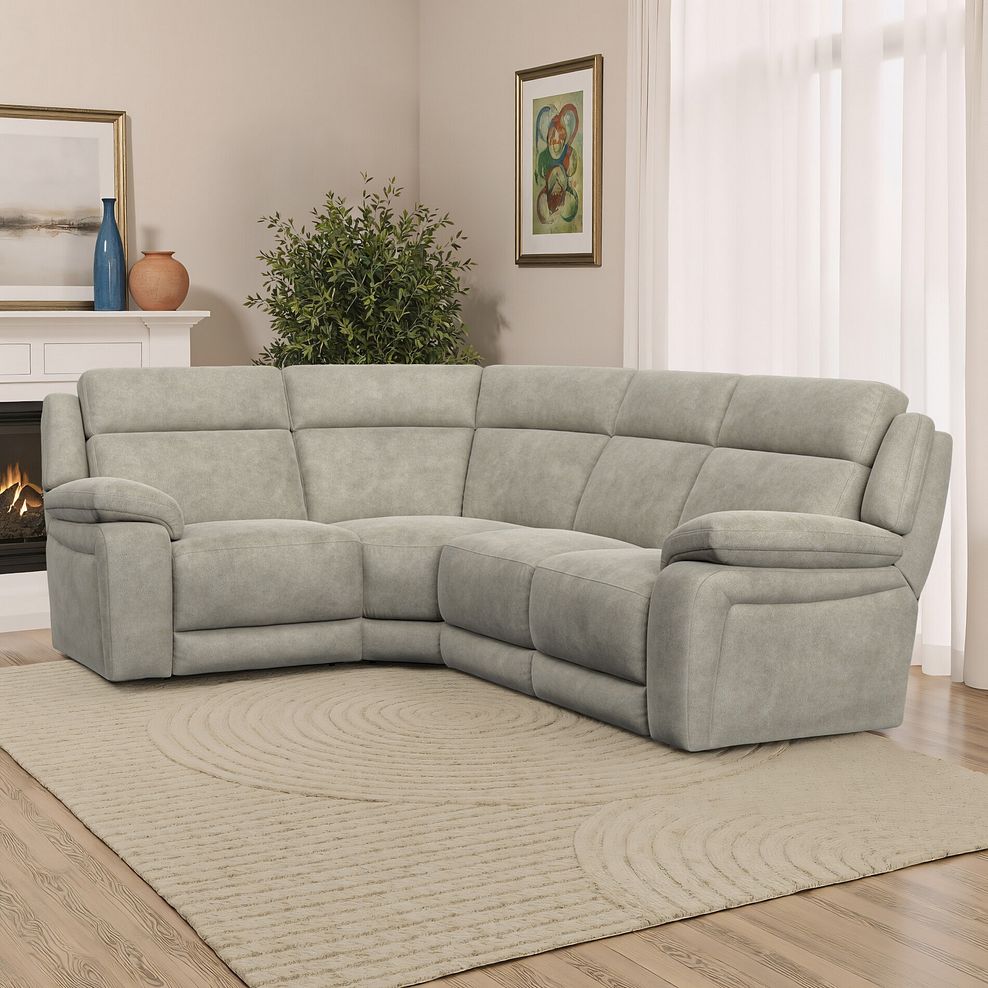 Emerson Right Hand Corner Sofa in Miller Taupe Fabric 1