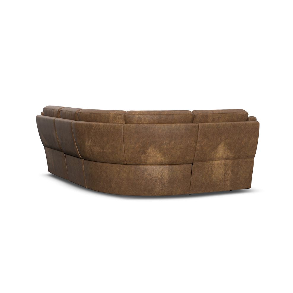 Emerson Right Hand Corner Sofa in Ranch Brown Fabric 3