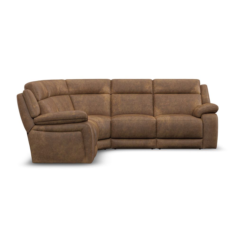 Emerson Right Hand Corner Sofa in Ranch Brown Fabric 4