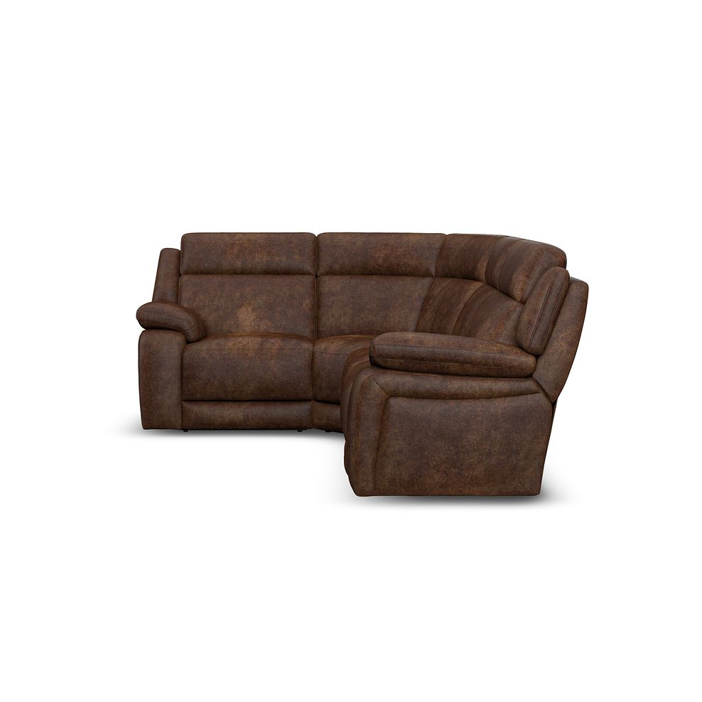 Emerson Right Hand Corner Sofa in Ranch Dark Brown Fabric 2
