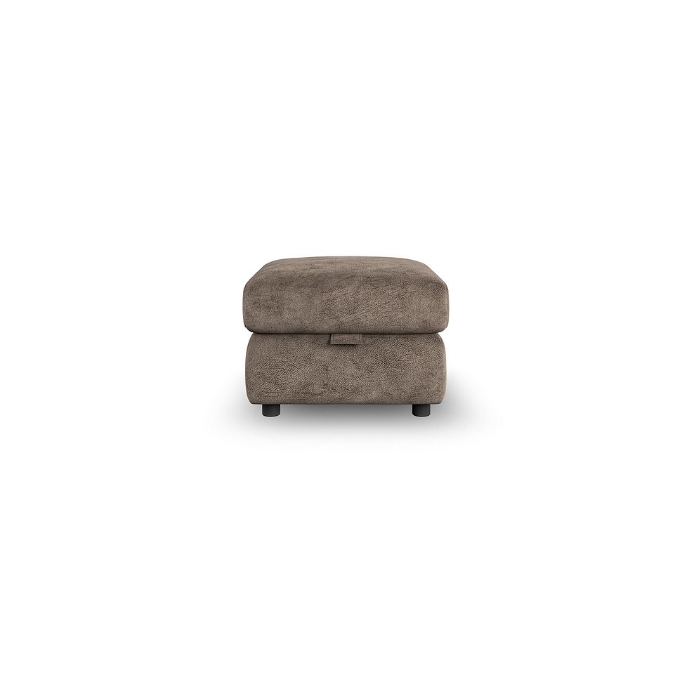 Emerson Storage Footstool in Dapple Chocolate Fabric 3