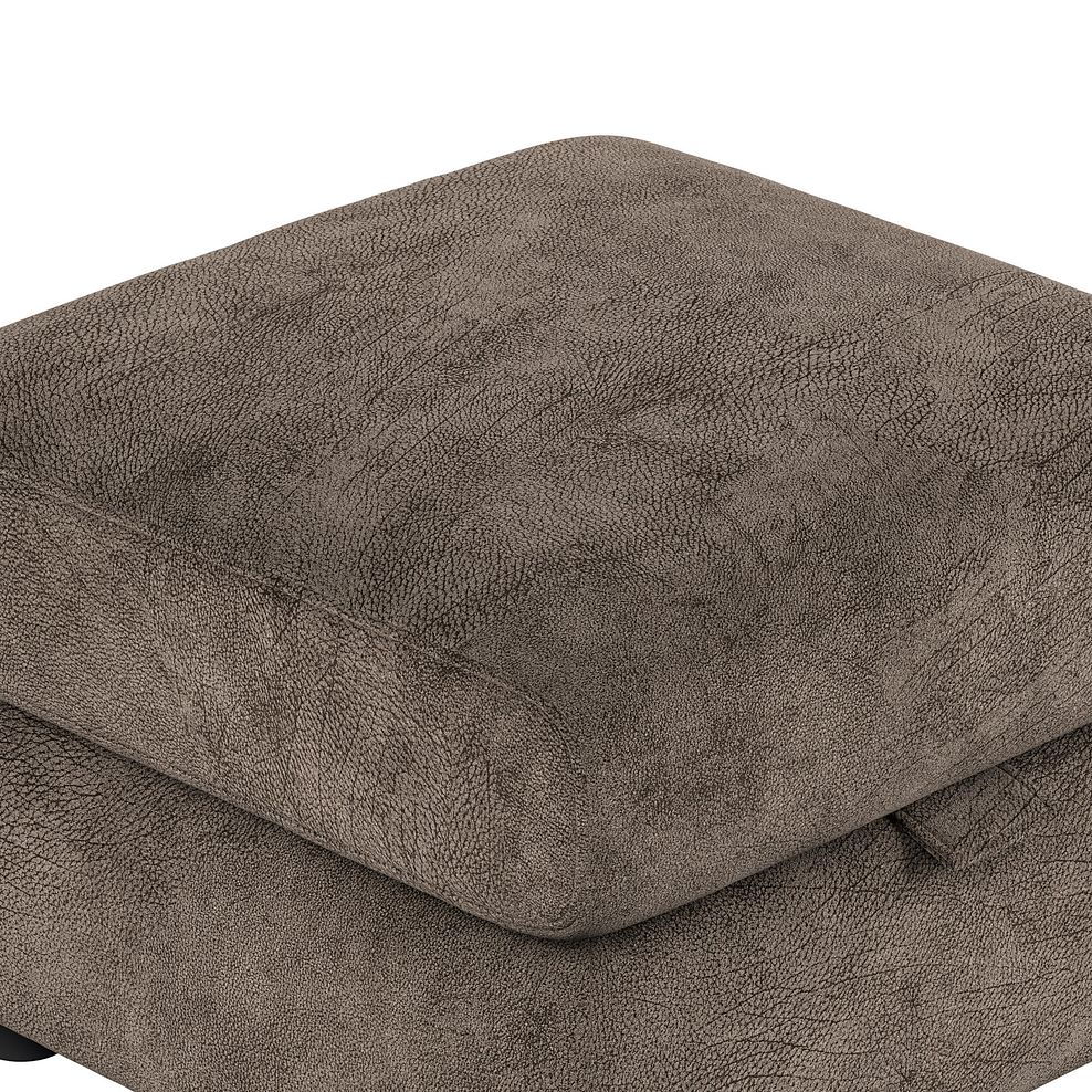 Emerson Storage Footstool in Dapple Chocolate Fabric 7