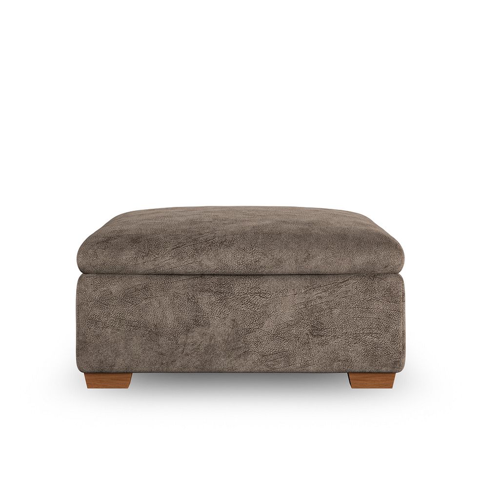 Emerson Storage Footstool in Dapple Chocolate Fabric 3