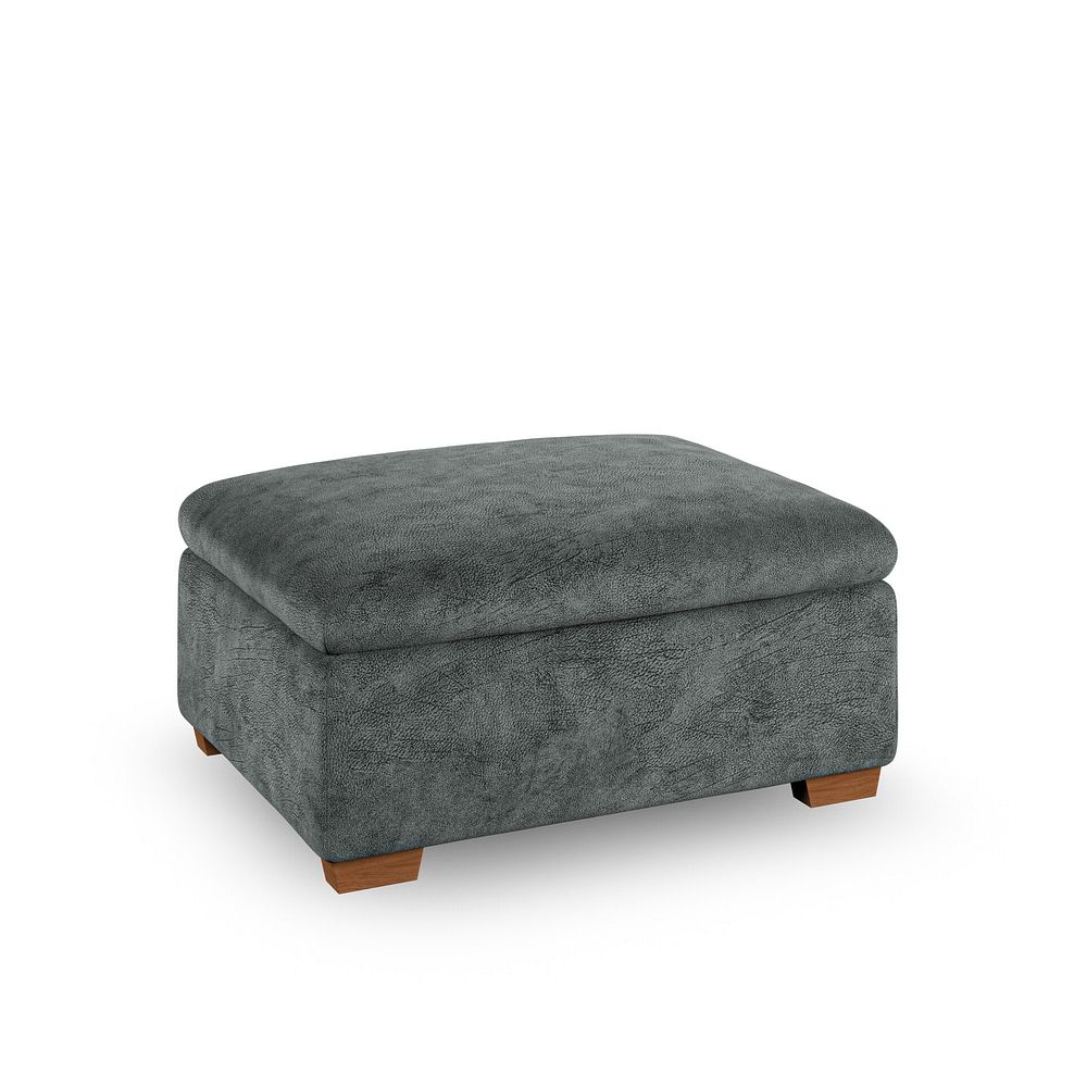 Emerson Storage Footstool in Dapple Grey Fabric 1