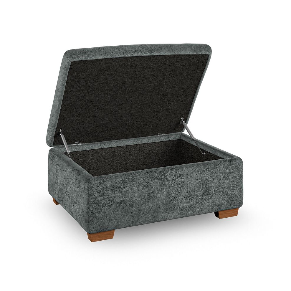 Emerson Storage Footstool in Dapple Grey Fabric 2