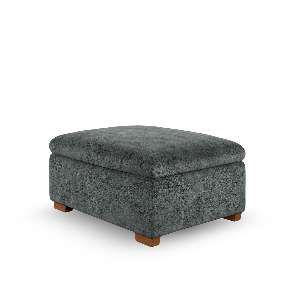 Emerson Storage Footstool in Dapple Grey Fabric 4