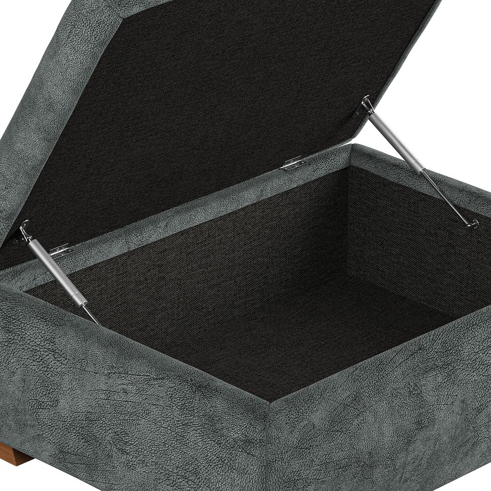 Emerson Storage Footstool in Dapple Grey Fabric 7