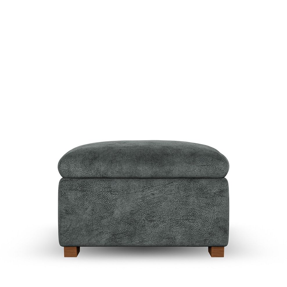 Emerson Storage Footstool in Dapple Grey Fabric 5