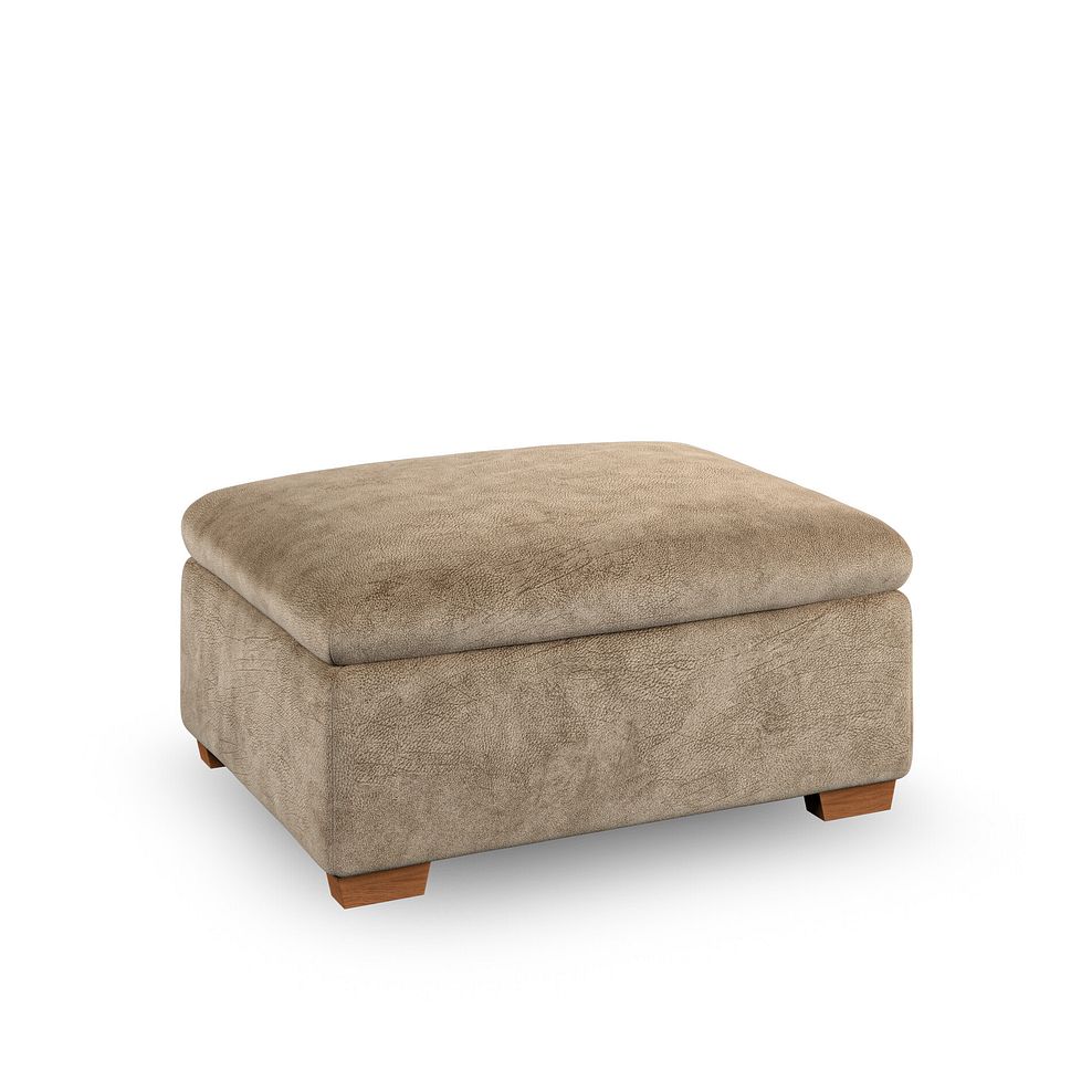 Emerson Storage Footstool in Dapple Taupe Fabric 1