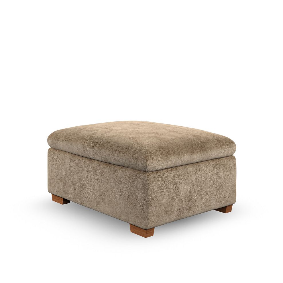 Emerson Storage Footstool in Dapple Taupe Fabric 4