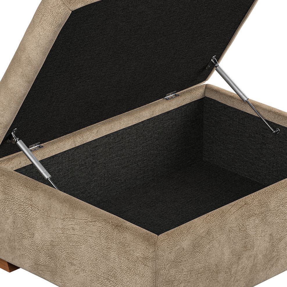 Emerson Storage Footstool in Dapple Taupe Fabric 7
