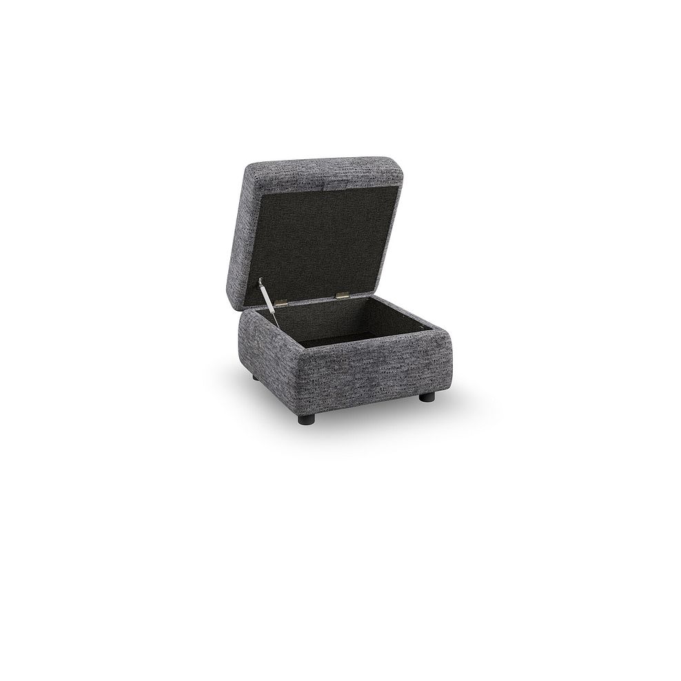 Emerson Storage Footstool in Luxe Charcoal Fabric 2