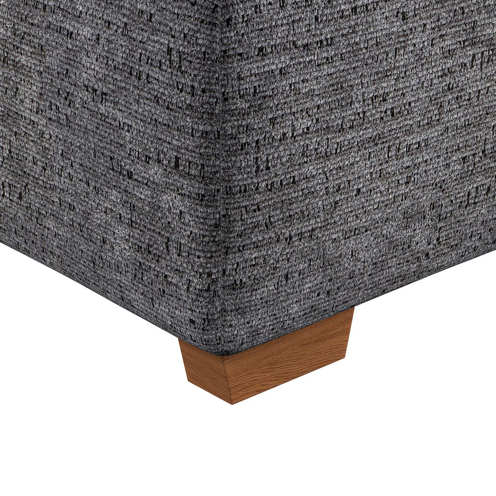 Emerson Storage Footstool in Luxe Charcoal Fabric 8