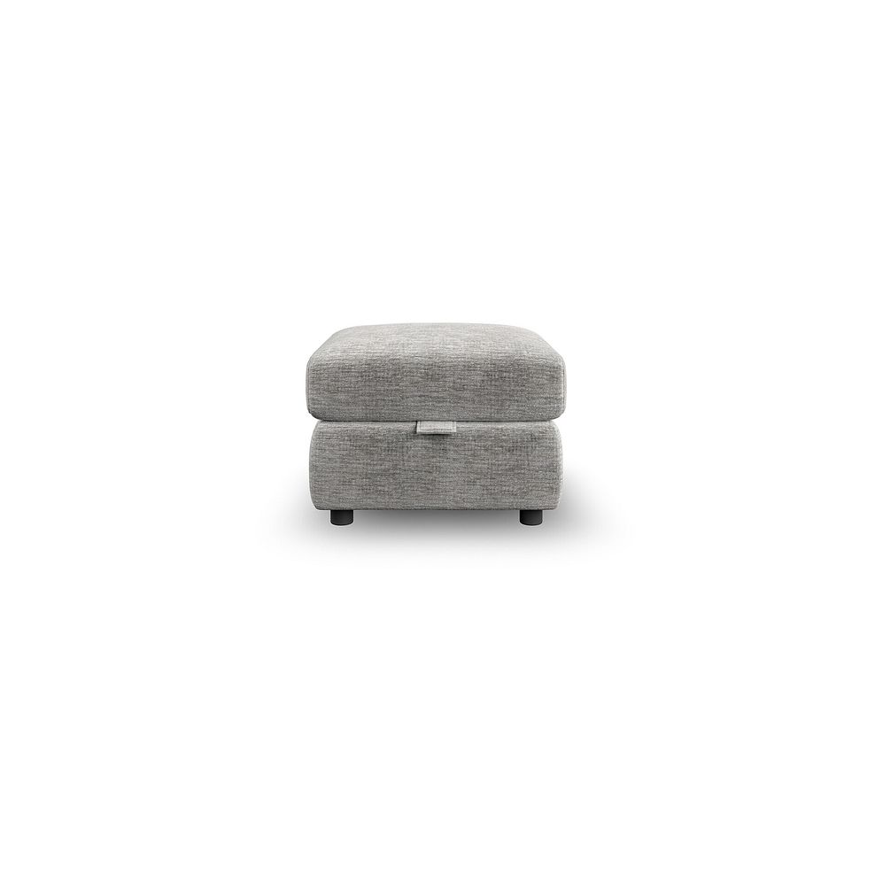 Emerson Storage Footstool in Luxe Grey Fabric 3