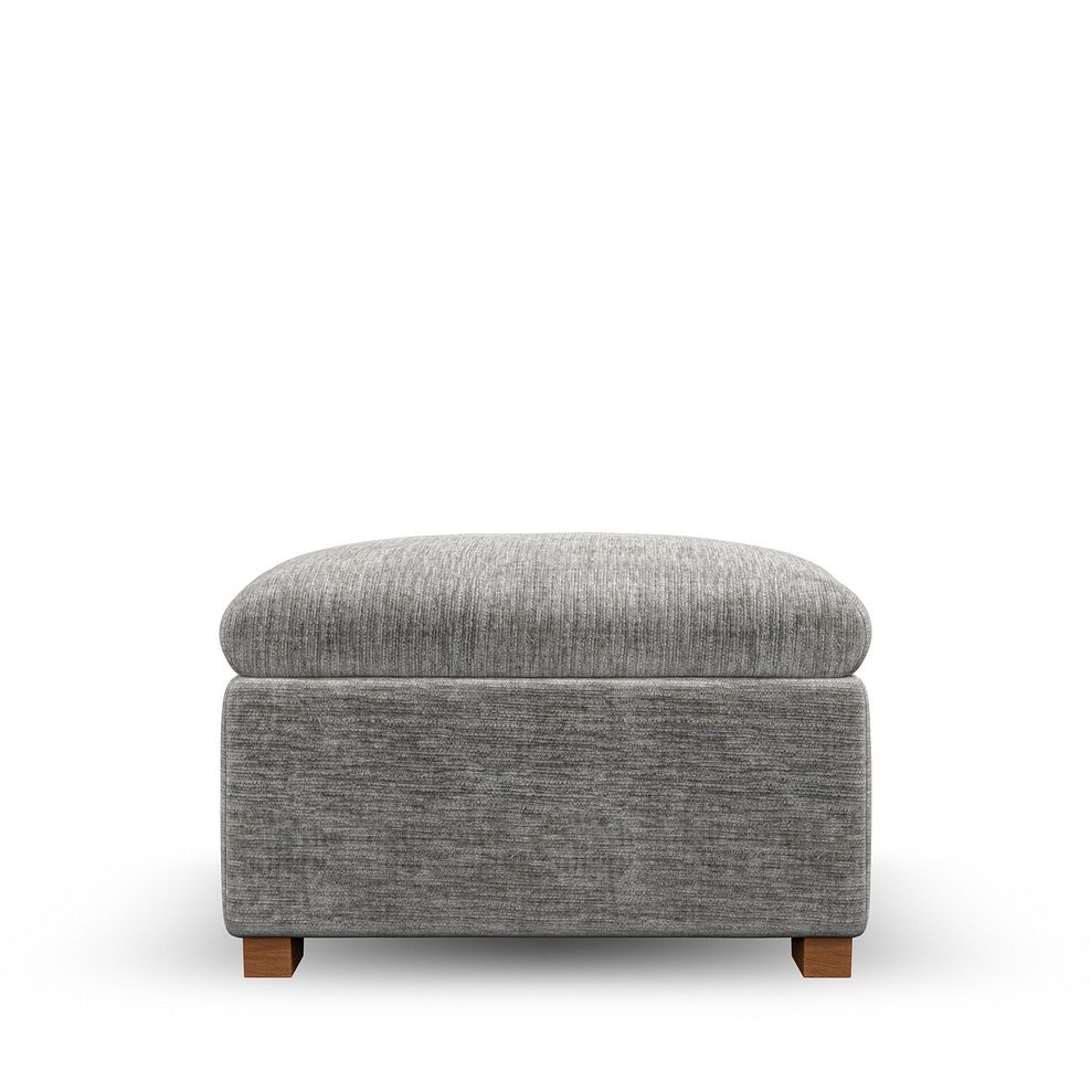 Emerson Storage Footstool in Luxe Grey Fabric 5