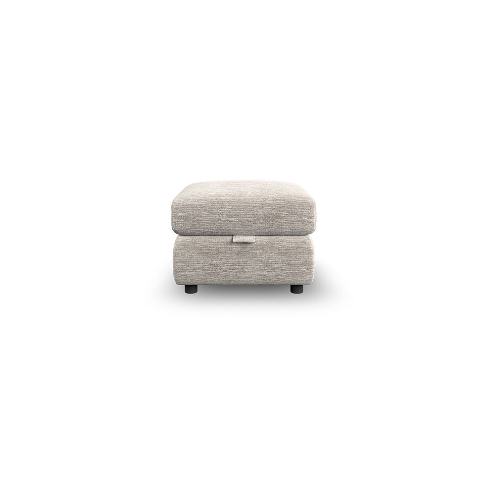 Emerson Storage Footstool in Luxe Natural Fabric 3