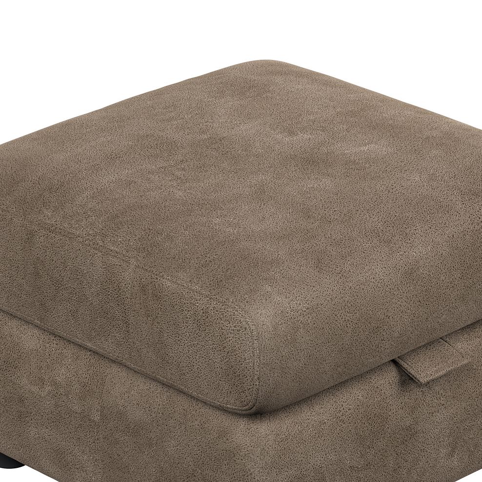 Emerson Storage Footstool in Miller Earth Brown Fabric 7