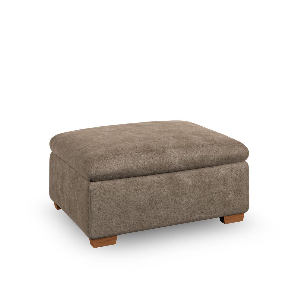 Emerson Storage Footstool in Miller Earth Brown Fabric 1