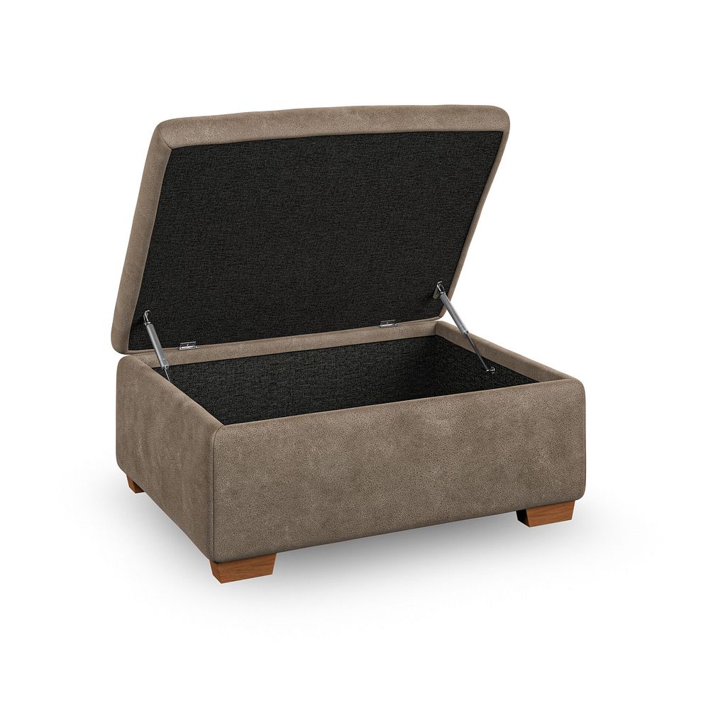 Emerson Storage Footstool in Miller Earth Brown Fabric 2
