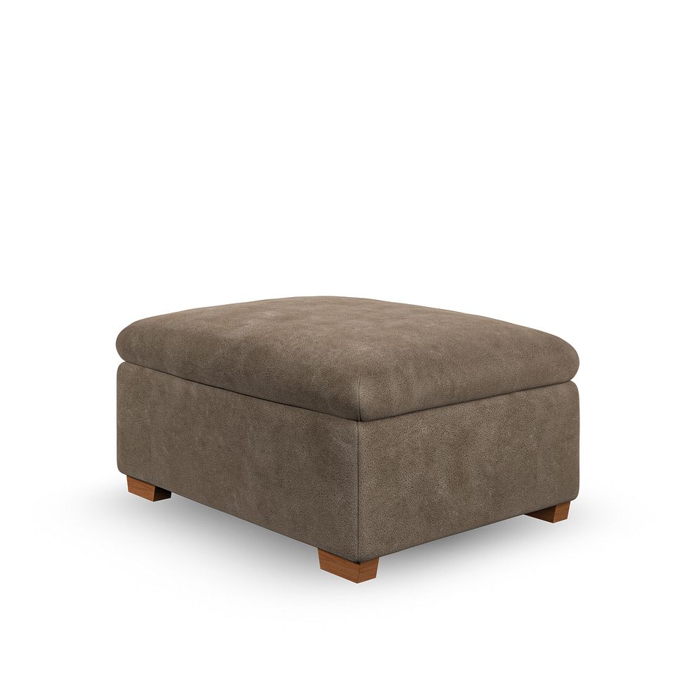 Emerson Storage Footstool in Miller Earth Brown Fabric 4