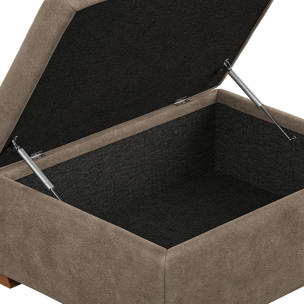Emerson Storage Footstool in Miller Earth Brown Fabric 7