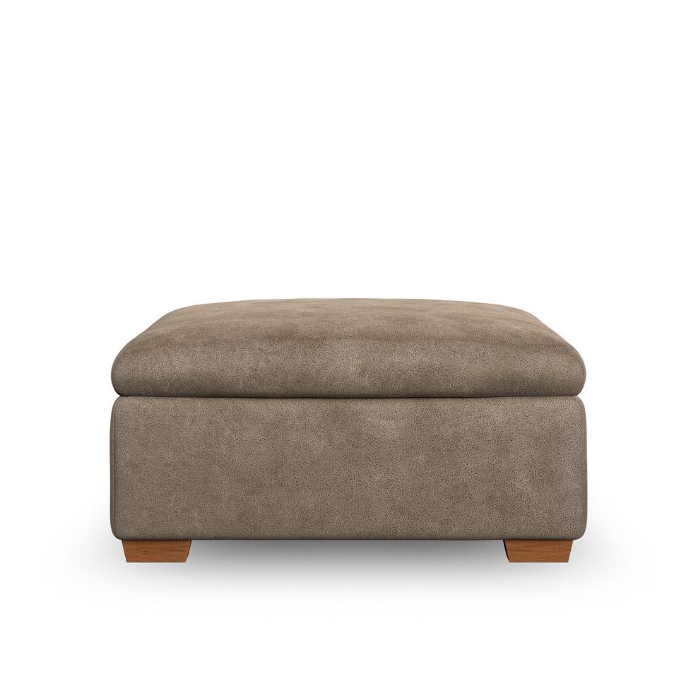 Emerson Storage Footstool in Miller Earth Brown Fabric 3