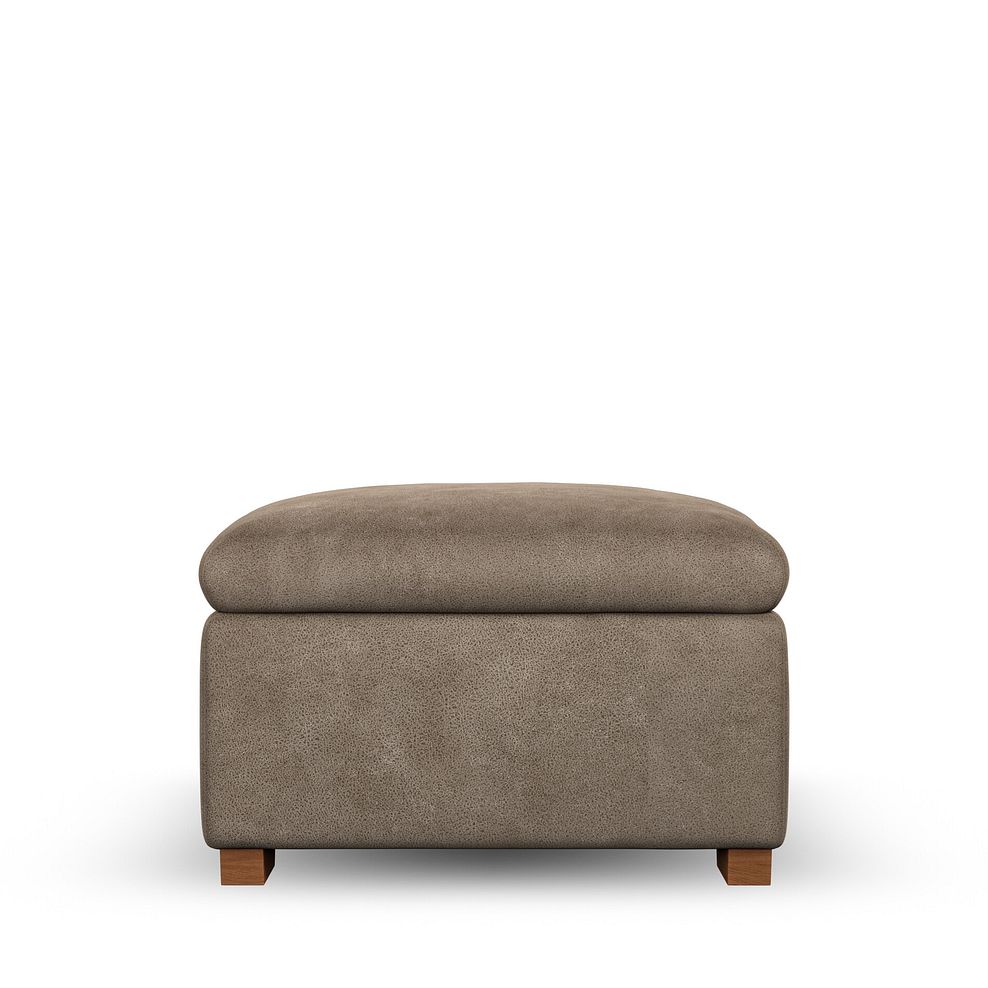 Emerson Storage Footstool in Miller Earth Brown Fabric 5