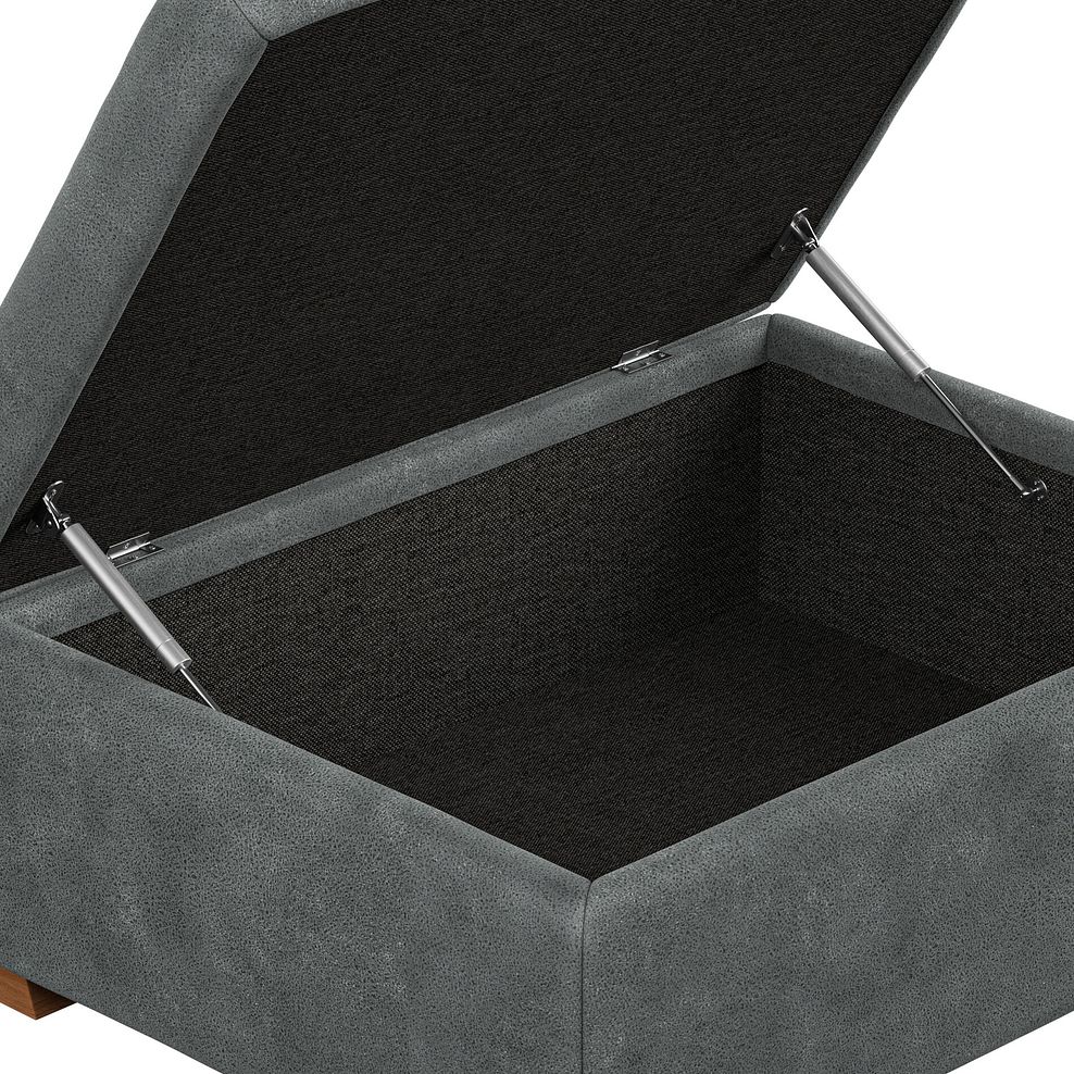Emerson Storage Footstool in Miller Grey Fabric 7