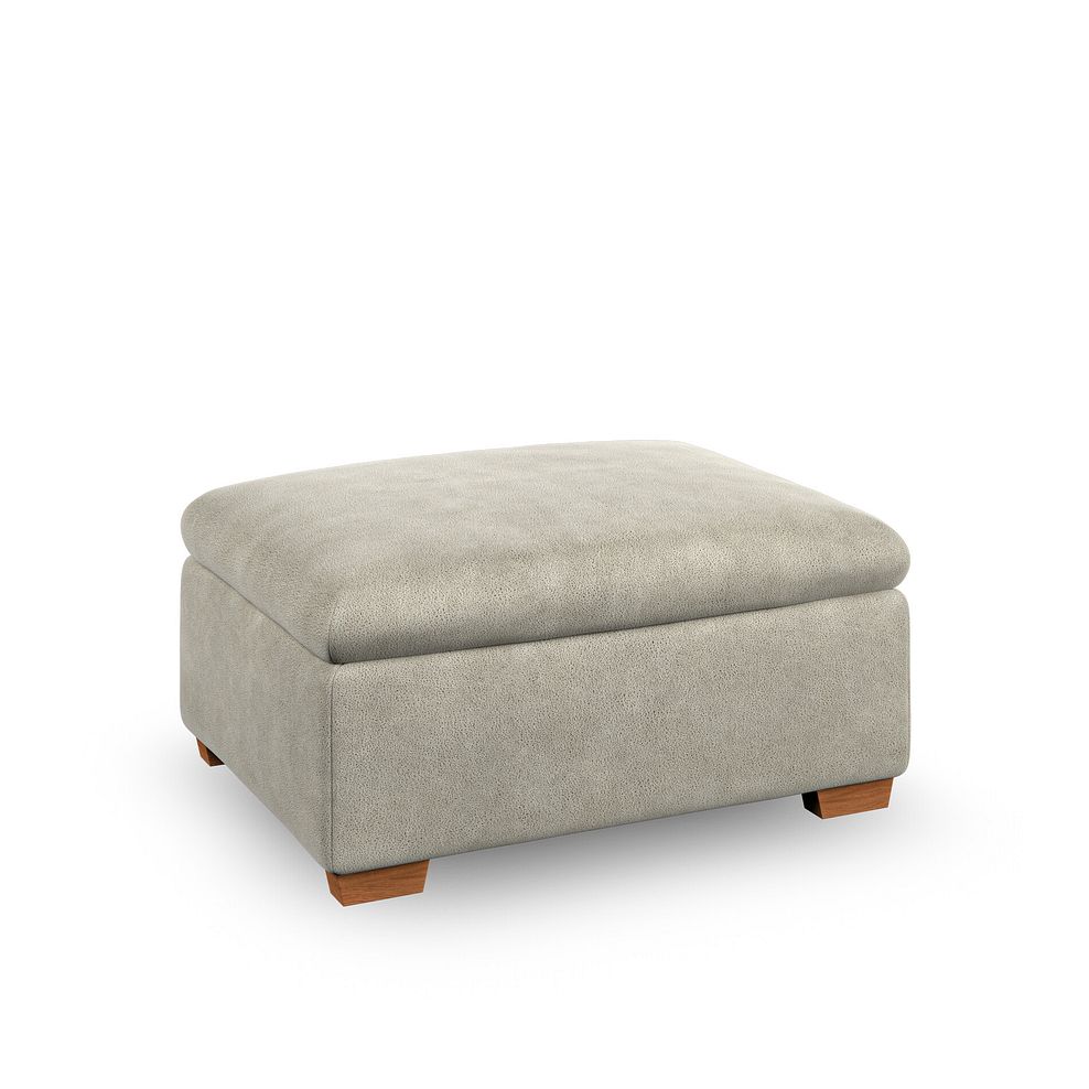 Emerson Storage Footstool in Miller Taupe Fabric 1