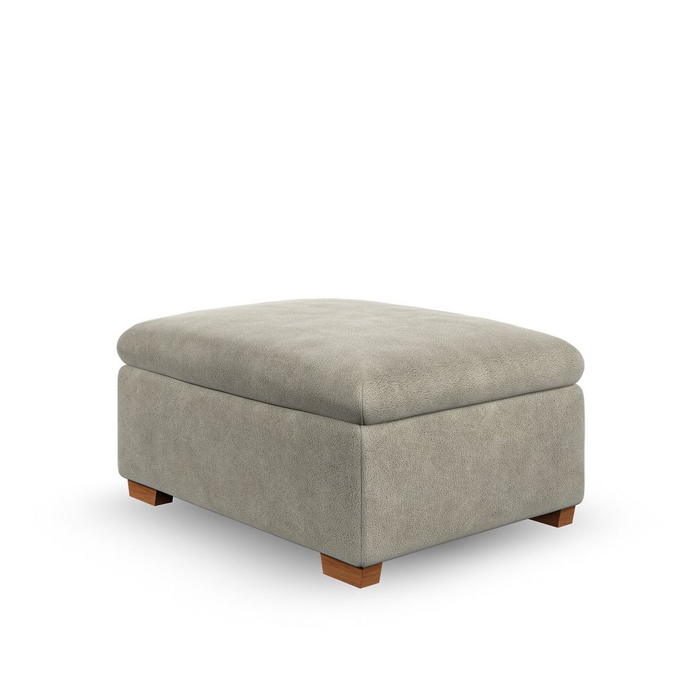 Emerson Storage Footstool in Miller Taupe Fabric 4