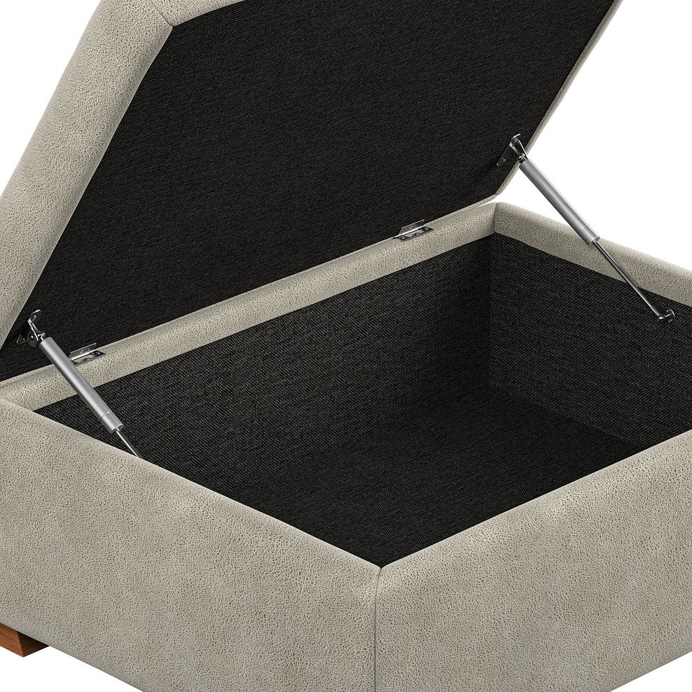 Emerson Storage Footstool in Miller Taupe Fabric 7