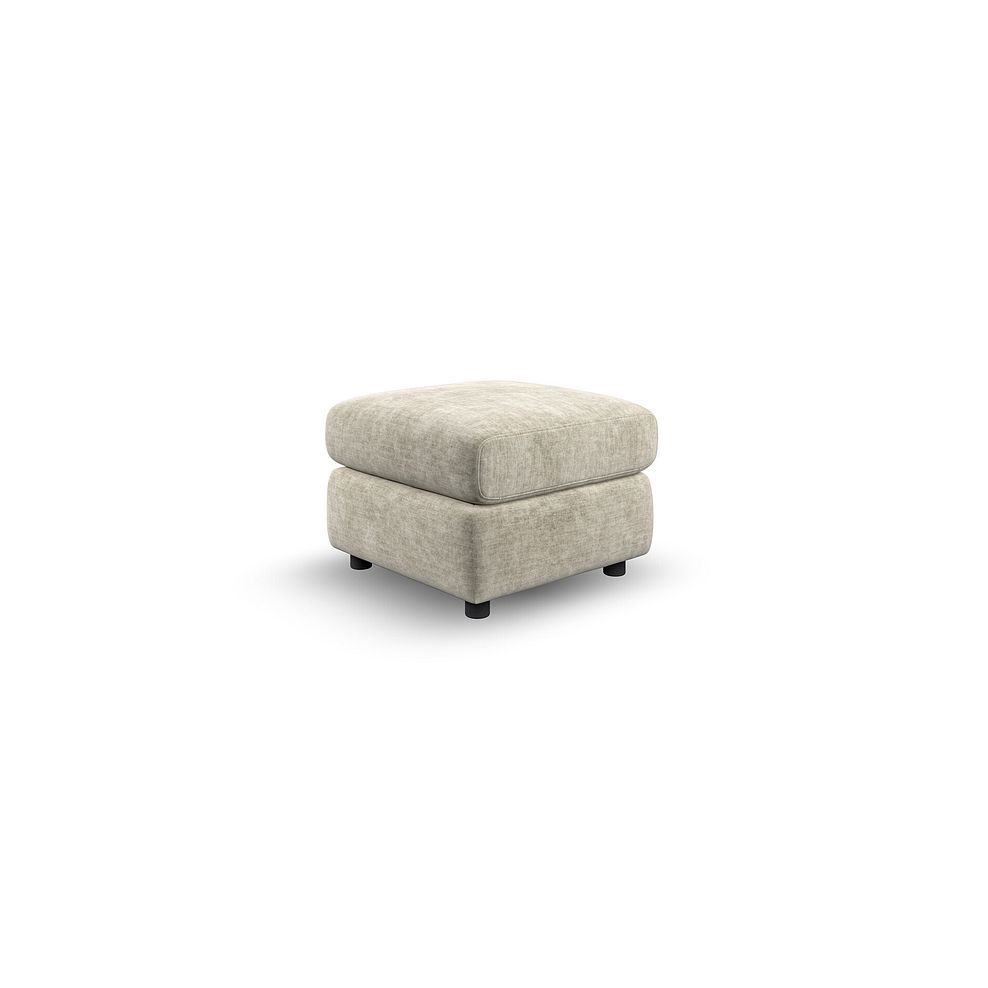 Emerson Storage Footstool in Plush Beige Fabric 4
