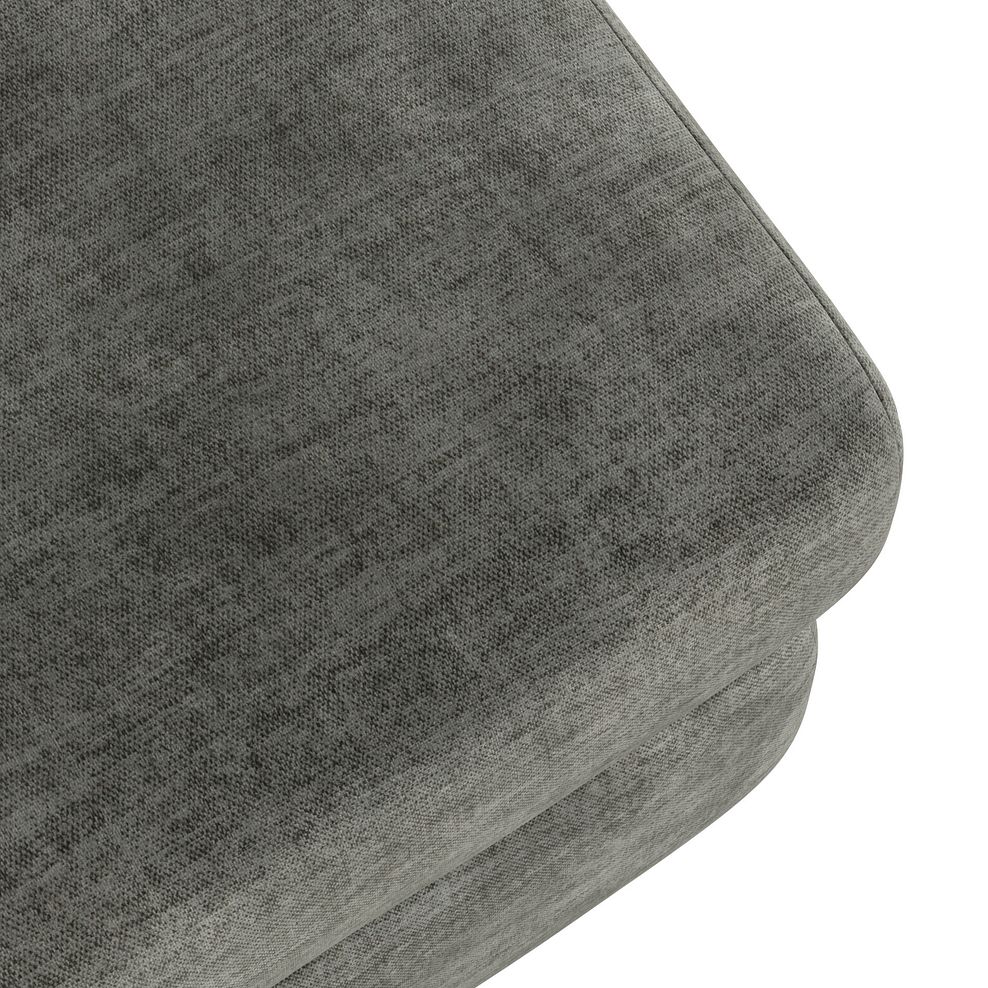Emerson Storage Footstool in Plush Charcoal Fabric 6