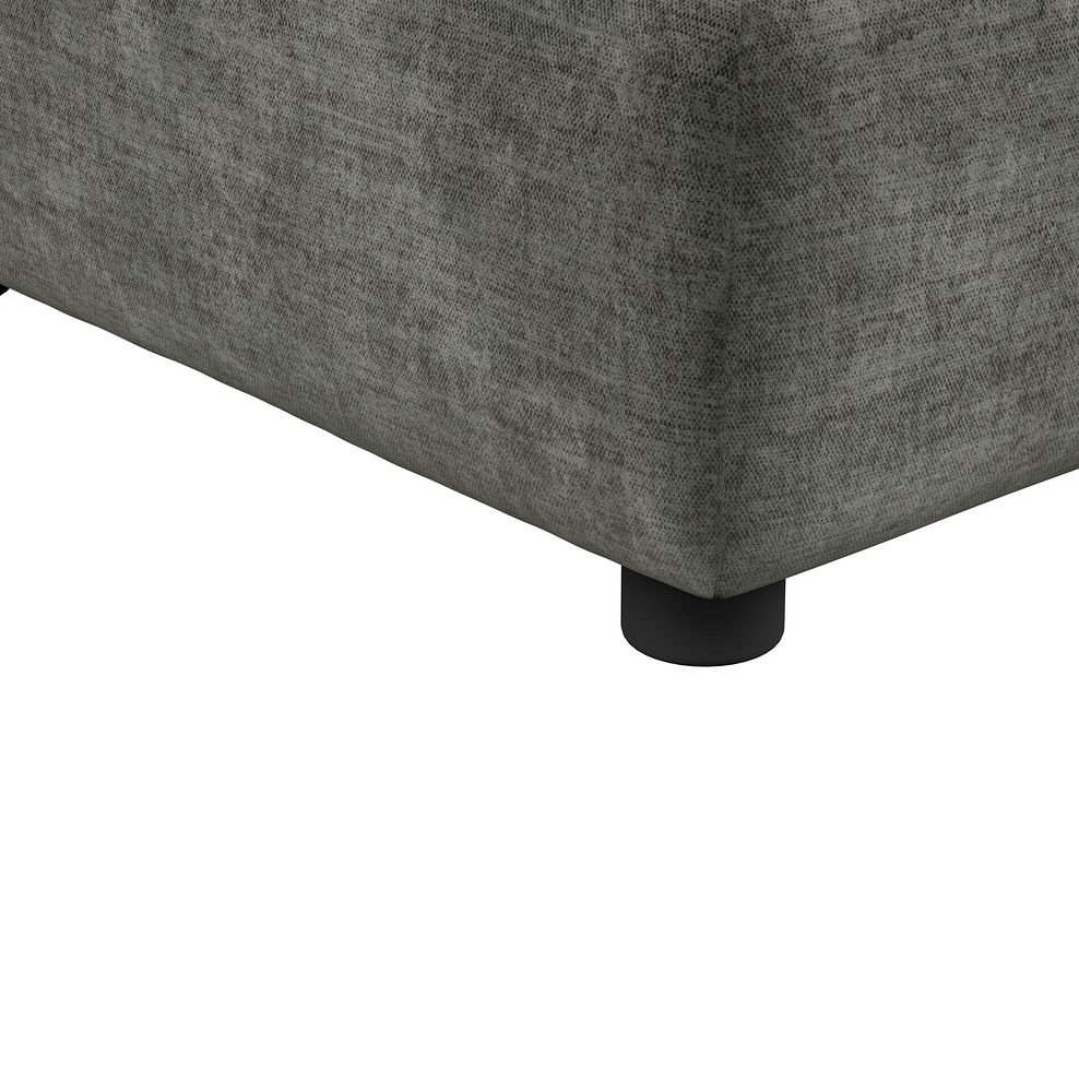 Emerson Storage Footstool in Plush Charcoal Fabric 8