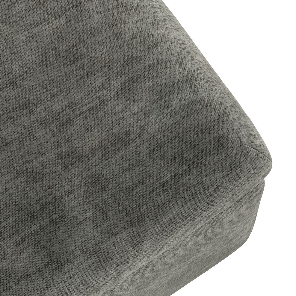 Emerson Storage Footstool in Plush Charcoal Fabric 6