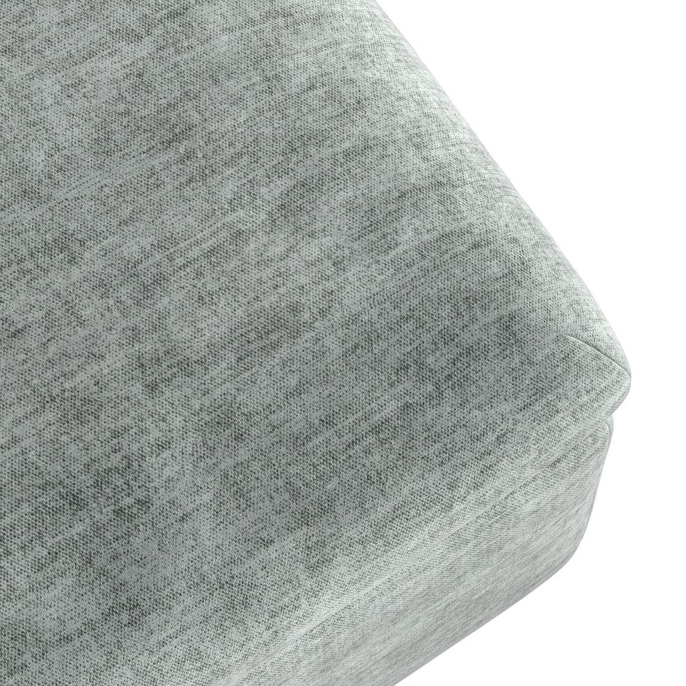 Emerson Storage Footstool in Plush Silver Fabric 6