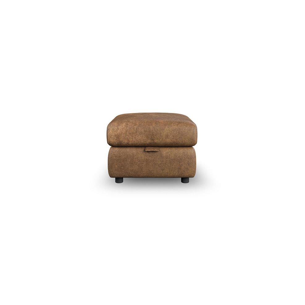 Emerson Storage Footstool in Ranch Brown Fabric 3
