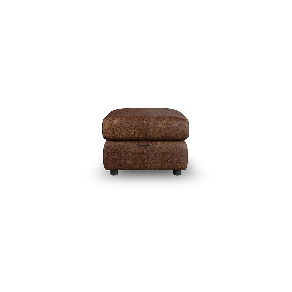 Emerson Storage Footstool in Ranch Dark Brown Fabric 3