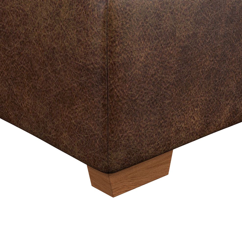 Emerson Storage Footstool in Ranch Dark Brown Fabric 8