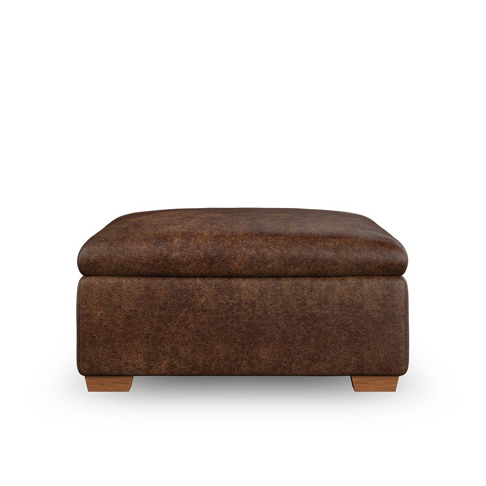 Emerson Storage Footstool in Ranch Dark Brown Fabric 3
