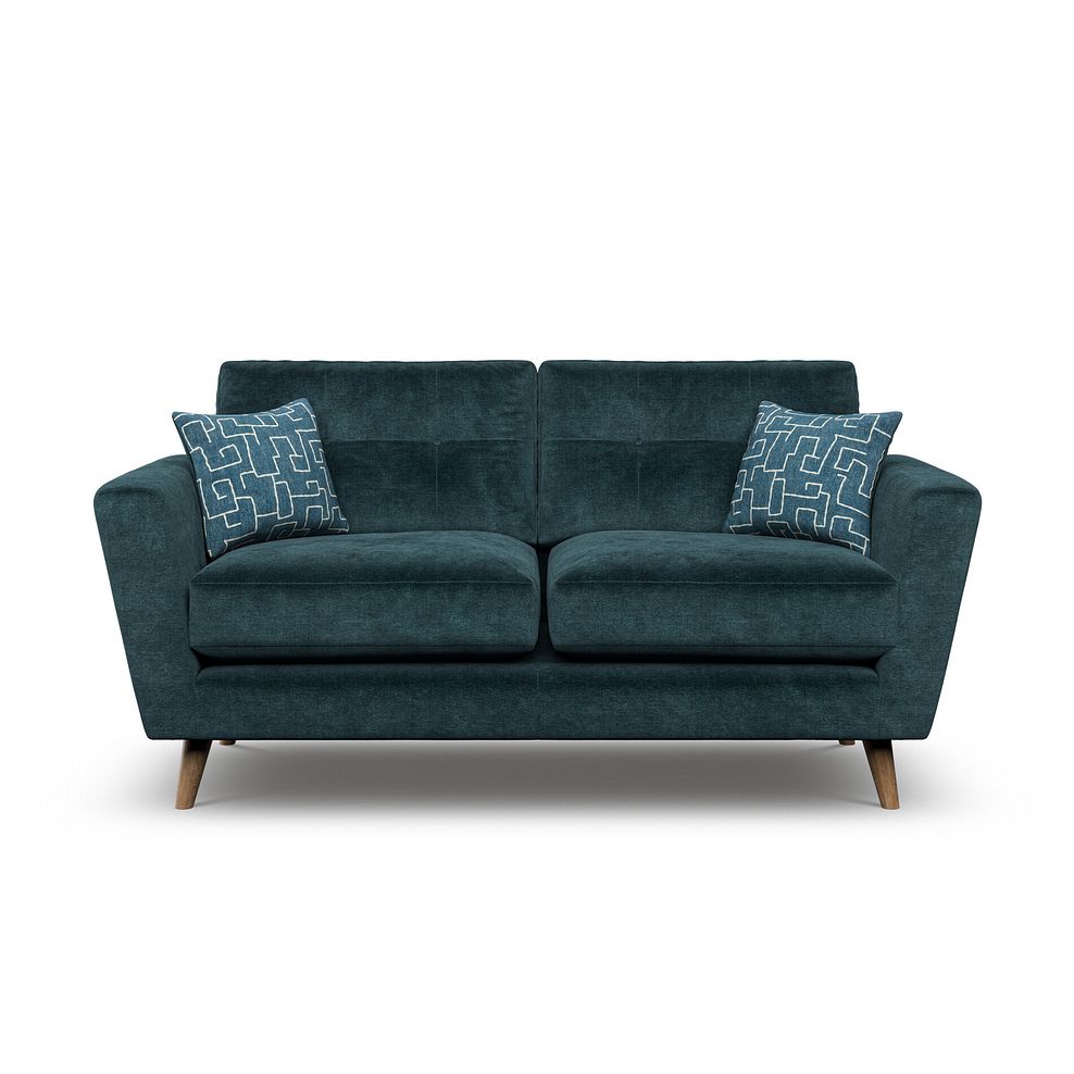 Emery 2 Seater Sofa in Deep Water Fabric 2