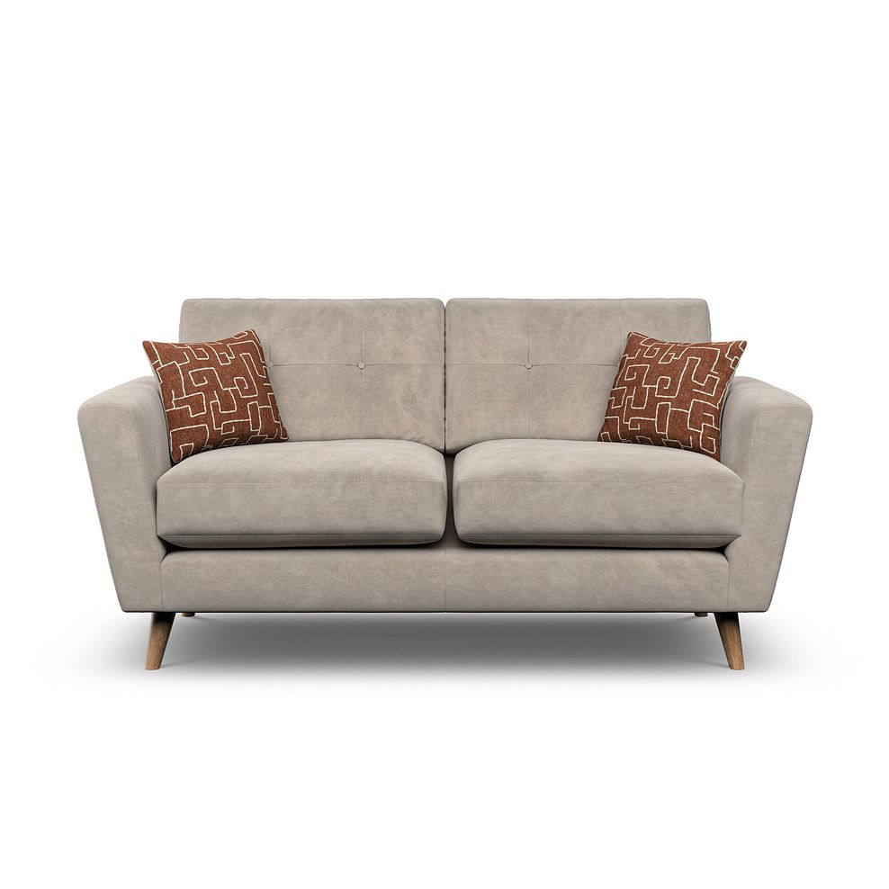 Emery 2 Seater Sofa in  Freya Oatmeal Fabric 2