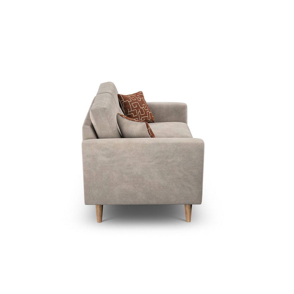 Emery 2 Seater Sofa in  Freya Oatmeal Fabric 3