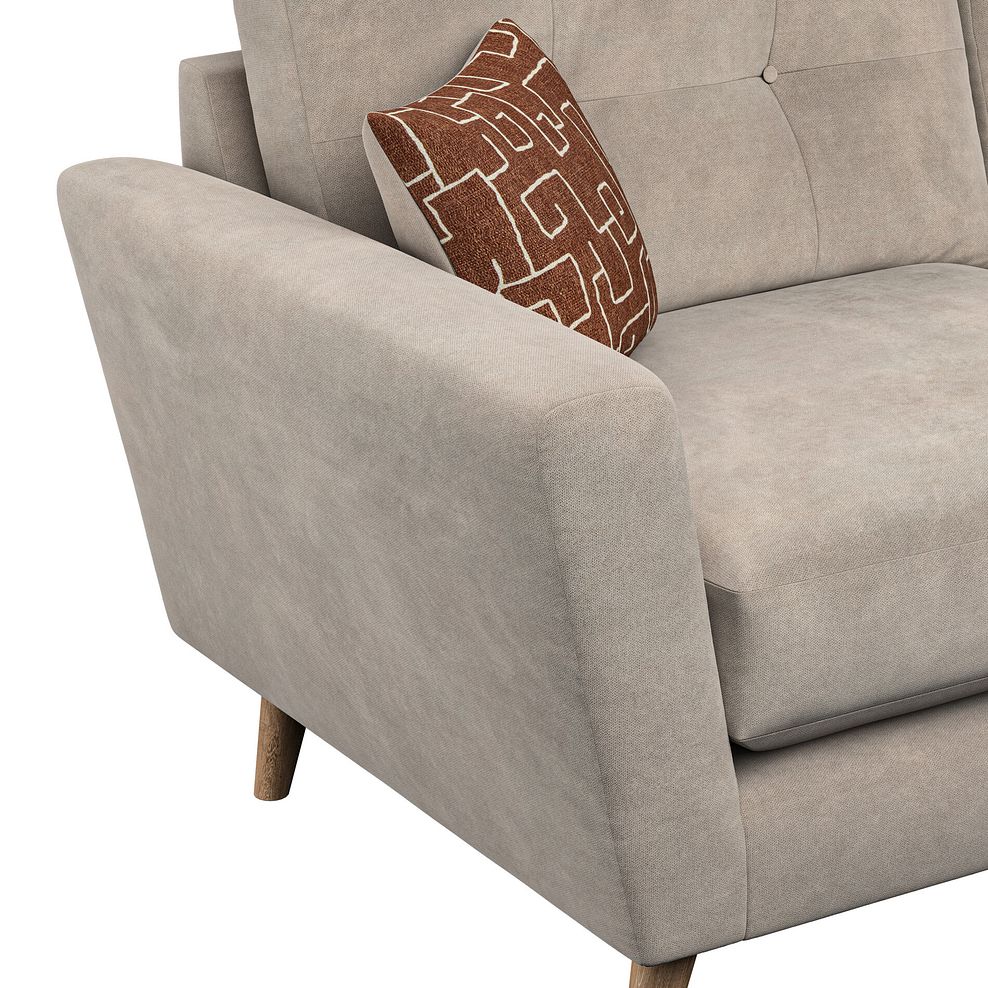 Emery 2 Seater Sofa in  Freya Oatmeal Fabric 6