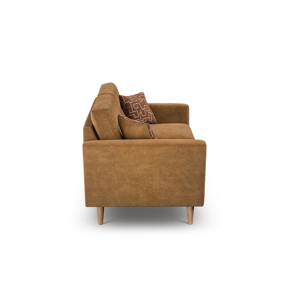 Emery 2 Seater Sofa in Freya Ochre Fabric 3