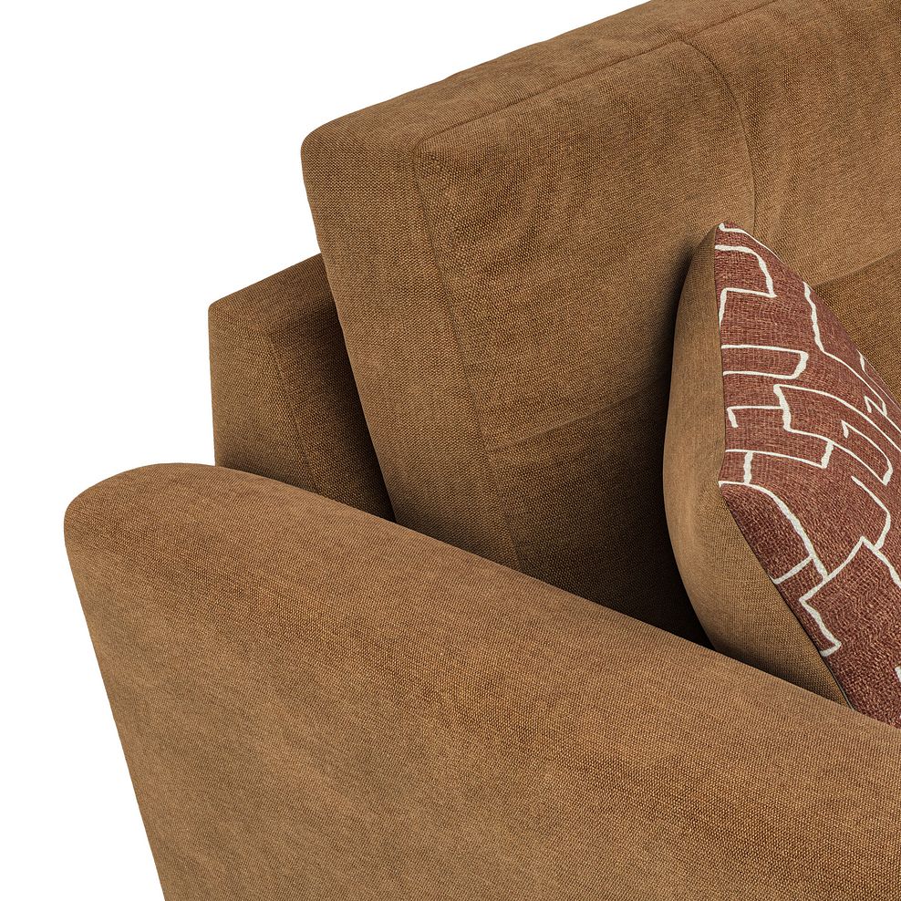 Emery 2 Seater Sofa in Freya Ochre Fabric 8