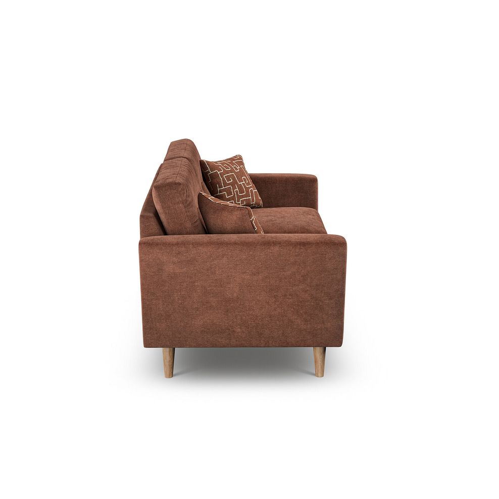 Emery 2 Seater Sofa in Freya Rust Fabric 3