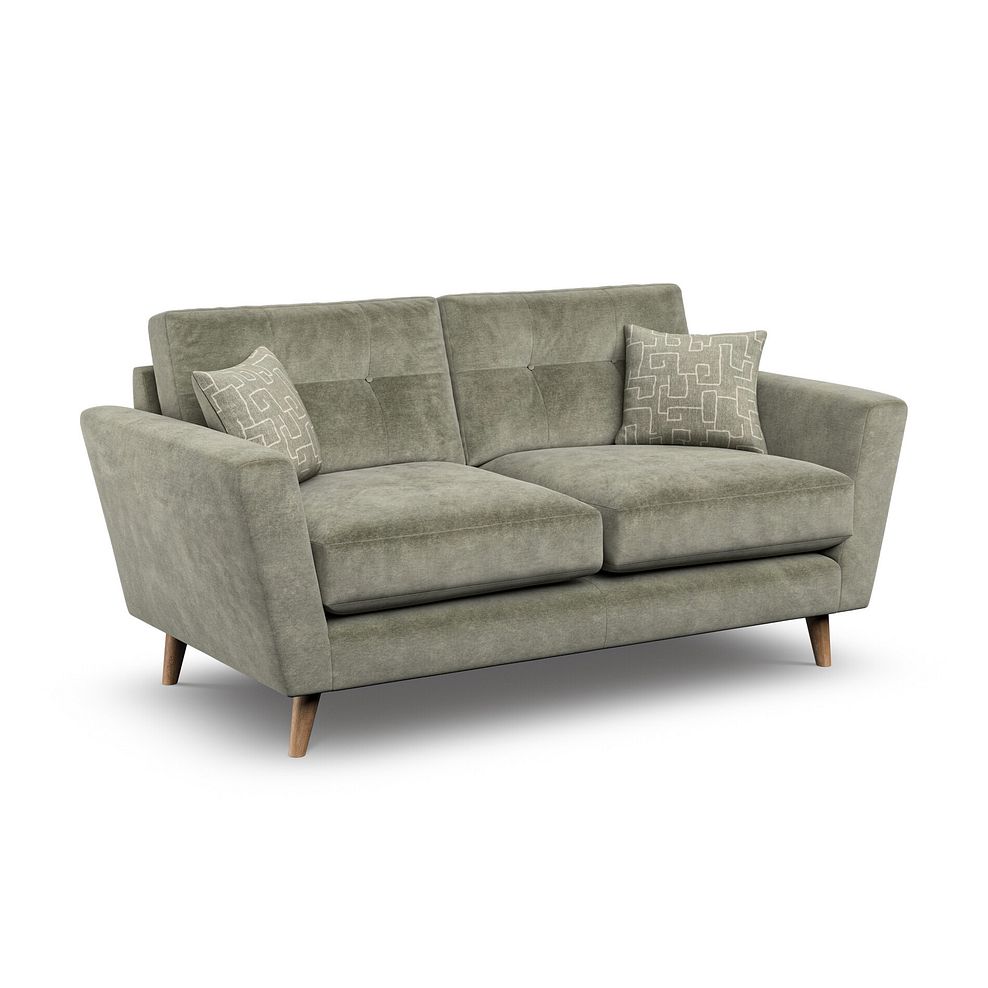 Emery 2 Seater Sofa in Freya Soft Fern Fabric 1