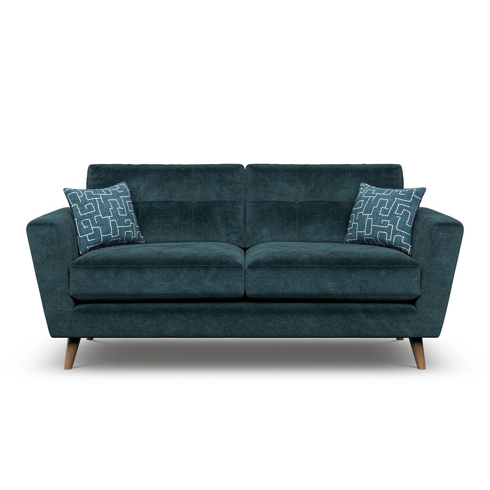 Emery 3 Seater Sofa in Deep Water Fabric 2